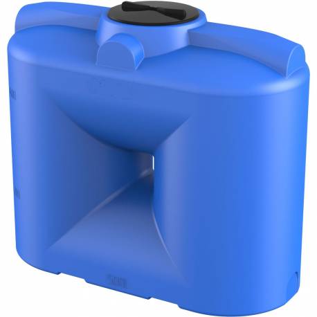 Бак пластиковый прямоугольный вертикальный 1000 л. широкий синий