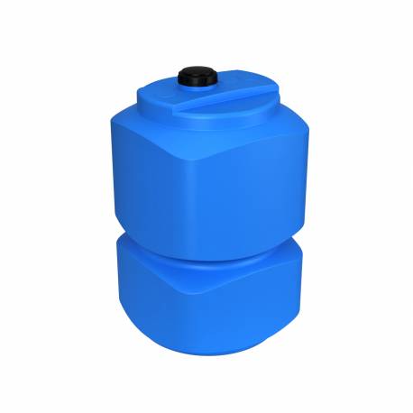 Бак пластиковый прямоугольный вертикальный 500 л. синий для топлива узкий ЭКОПРОМ