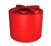 Бак пластиковый цилиндрический вертикальный 5000 л. красный ЭКОПРОМ