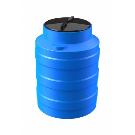 Бак пластиковый цилиндрический вертикальный 100 л. синий