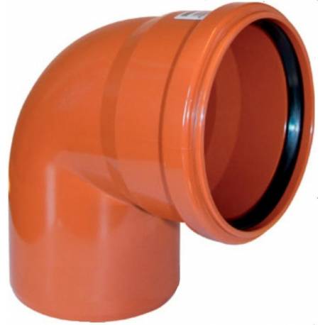 Отвод канализационный наружный 250х45 градусов OSTENDORF рыжий