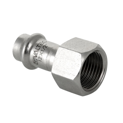 Муфта нерж. сталь пресс комбинированная 22х1/2" В VALTEC