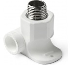 Водорозетка для смесителя с байпасом ППР 20х1/2”Н PRO AQUA белый