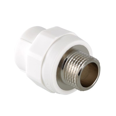 Муфта ППР комбинированная 20х3/4"Н VALTEC белый