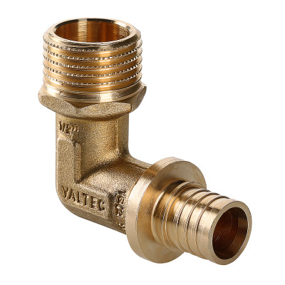 Угольник аксиальный комбинированный Н 16x1/2" VALTEC латунь