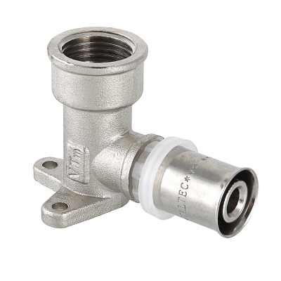 Водорозетка пресс (удлиненная) 16х1/2" В никель VALTEC