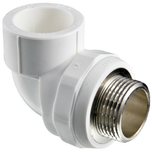 Угольник ППР комбинированный 32х3/4”Н мм VALTEC белый